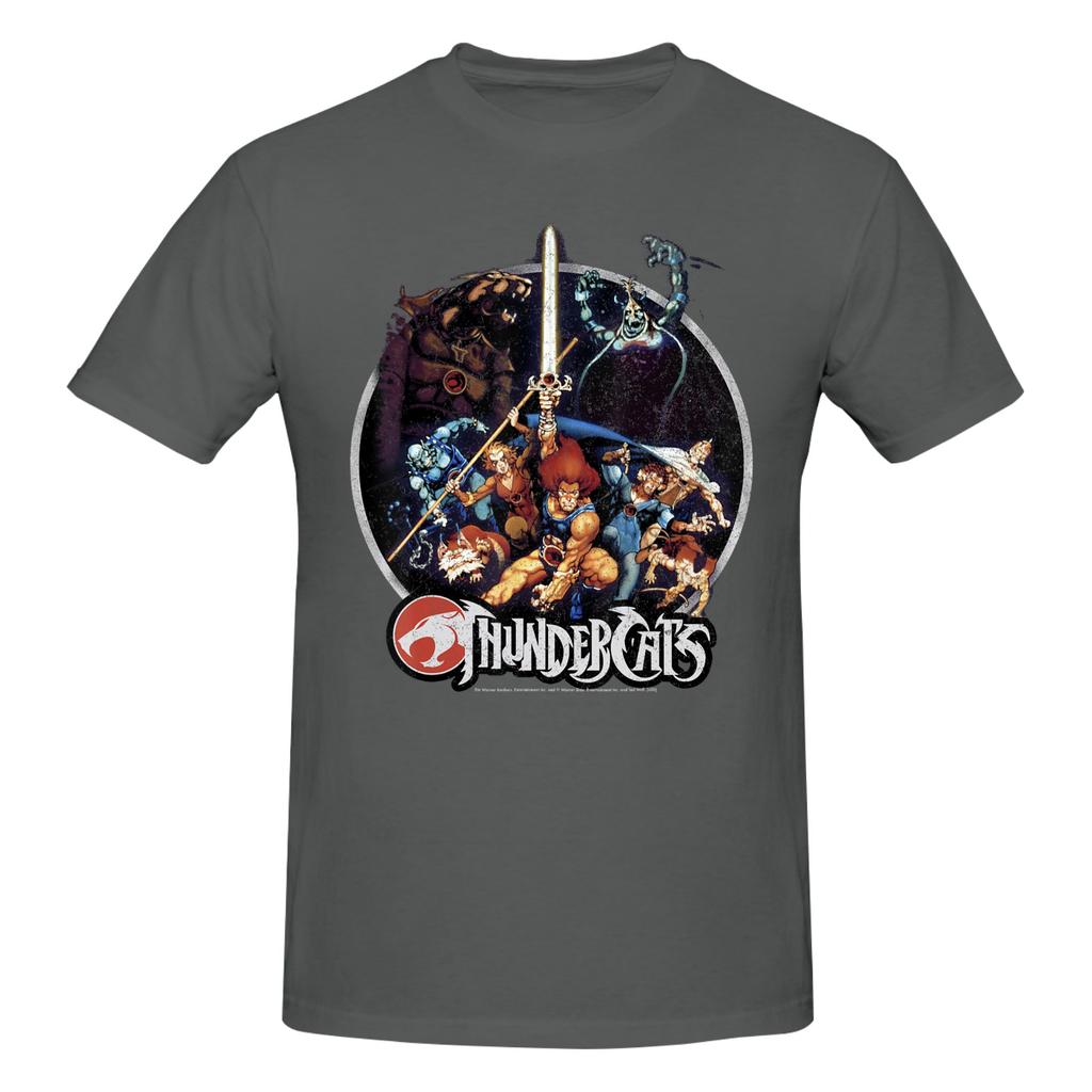 Piece Warriors Group Novelty  Cotton TShirt ThunderCats s Vintage Cartoon Tees Tops For Unisex