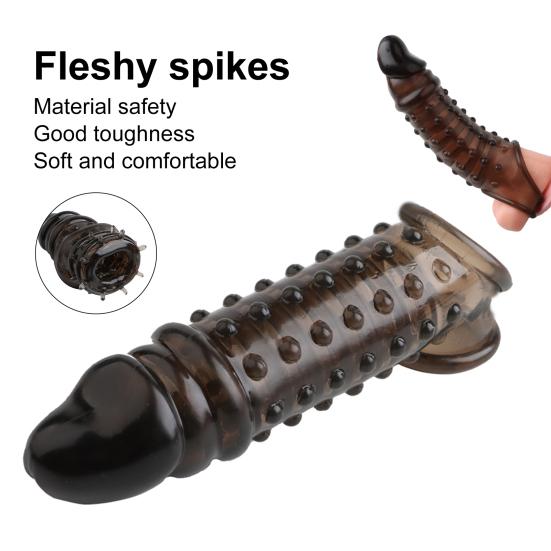 Cock Ring Elastic Lengthened Portable Penis Corrector Lock Ring for Sex