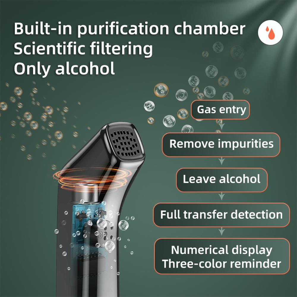 S+ Precision Non-Contact Digital Alcohol Tester with High Accuracy for Drunk Driving Tests
