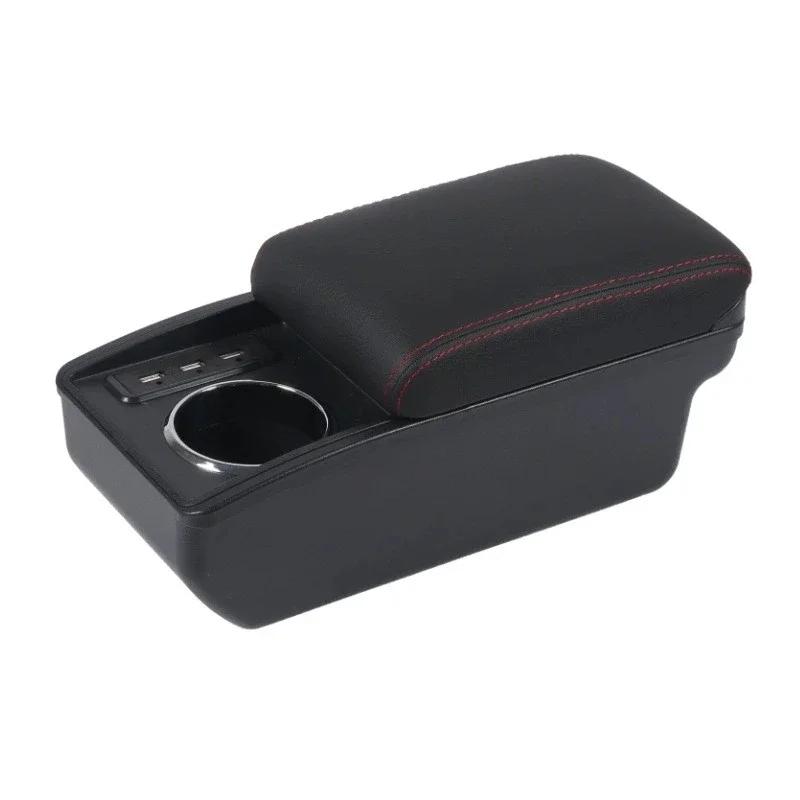 For Seat Ibiza Armrest Box For Seat Ibiza 6j Ibiza 6L Car Armrest Auto Storage Box 2010-2019 Dedicated Retrofit Car Accessories