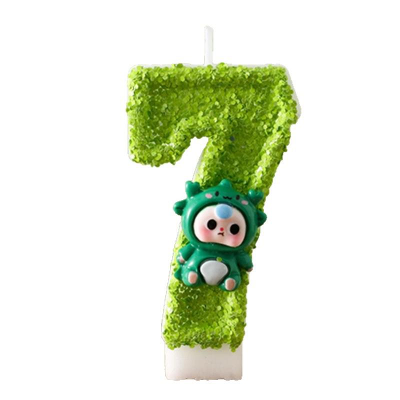 Creative Sequined Number and Letter Cake Decoration