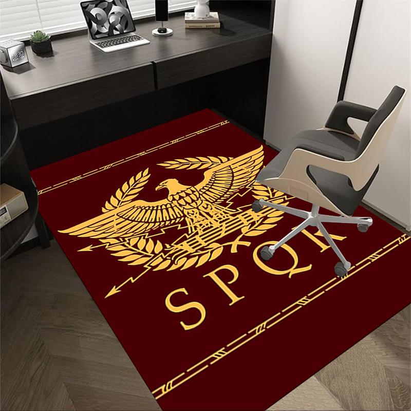 

1 шт. Килим SPQR з орлом, Офісний килимок, Зовнішній килимок, Декор для дому, Килим для зони, Фестиваль 60cm by 90cm