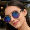 Round Retro Sunglasses Men UV400 Women Brand Designer Sun Glasses Alloy Punk Outdoor Anti-UV Sun Eyewear