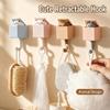 Punch Free Cute Cat Wall Hook Self Adhesive Cartoon Decor Hooks Wall Hanger  For Keys Bags Towels