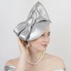 Exquisite Vintage Fascinator Hat Bowknot Hair Band Sweet Bride Headdress Hair Hoop Top Hat 1920s Hair Accessories Photography