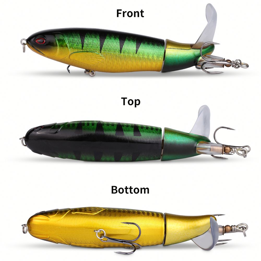 10pcs/set 13g 10cm Premium Fishing Lure Kit Bass Trout Baits With Propeller Tail Durable Hooks Realistic Action for Freshwater