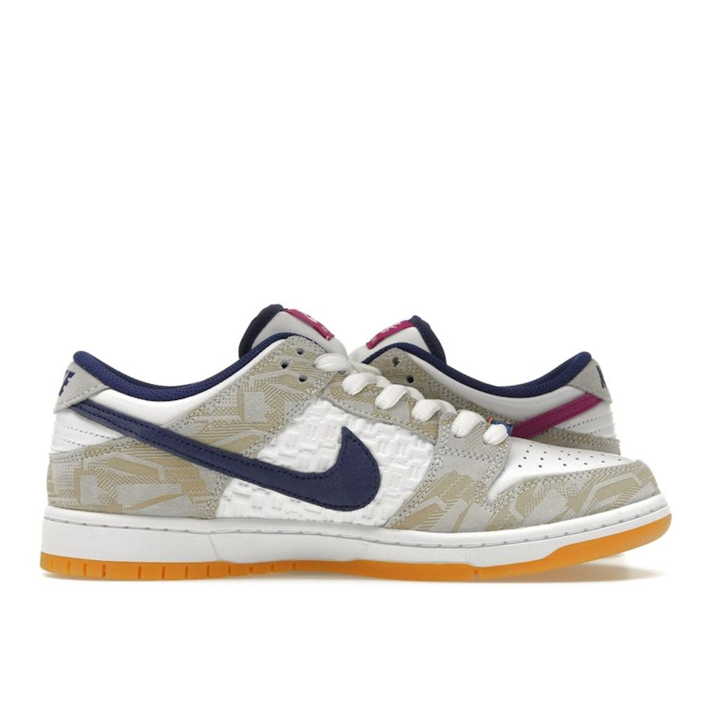 Rayssa Leal x Nike Dunk Low SB Unisex-Sneaker Weiß Pure-Platinum Tiefes-Königsblau FZ5251-001