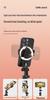 Aluminum Alloy Selfie Stick with Bluetooth Remote and 360° Rotating Phone Holder, 1.8m, Four-legged Bracket