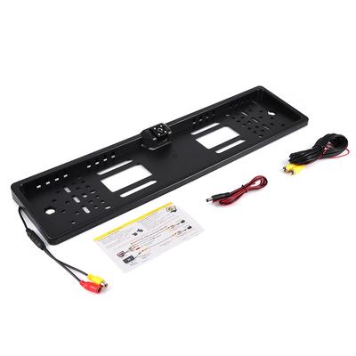 European License Plate Frame LED Rear View Camera Night Vision with White Light IP65