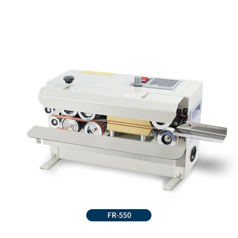 220V Automatic Sealer Machine Tabletop Aluminum Foil Food Pouch Plastic Bag Continuous Band Sealing Machine for Small Business