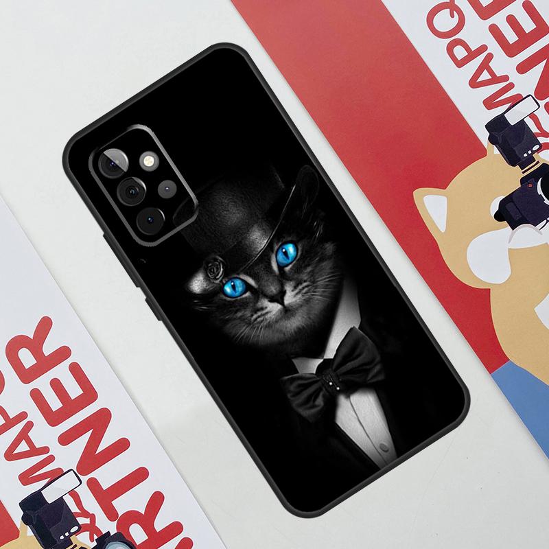 Man Suit Shirt Tie Case For Samsung Galaxy A53 A16 A26 A36 A56 A55 A35 A15 A52 A32 A12 A33 A13 A14 A34 A54 A17