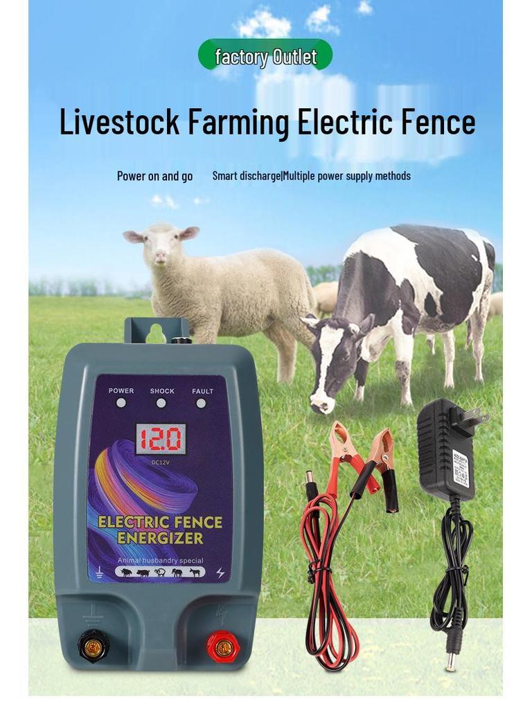 High-Voltage Livestock Protection Fence Host & Amplifier for Cattle and Sheep
