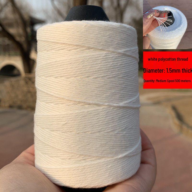 White Cotton Thread for Tying Zongzi, Sausages, Bacon, Cured Meat, and Fish