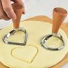 3pcs Heart Cake Cutters For Baking Desserts And Pastry Making