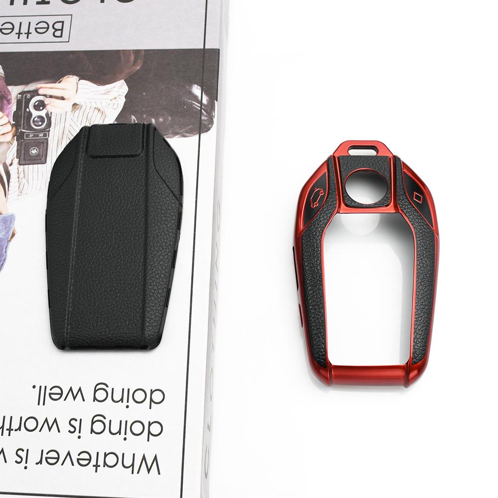 For BMW 5 7 Series I8 I12 I15 G01 G02 G05 G07 X3 X4 X5 X7 G11 G12 G30 G31 G32 LED Display Auto Shell Car Key Case Holder Cover