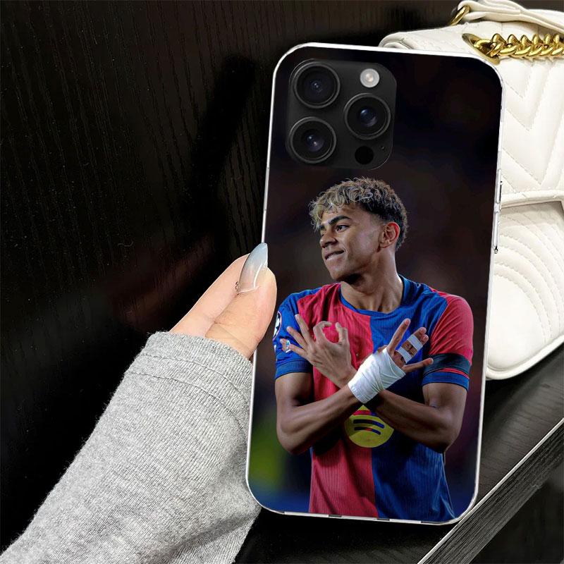 L-Lamine Y-Yamal 19 Hülle für iPhone 13 12 Mini 11 Pro Max Weiche Handyhülle X XS XR 7 SE 8 Plus 6 6S 5 5S Silikon Schwarze Capa