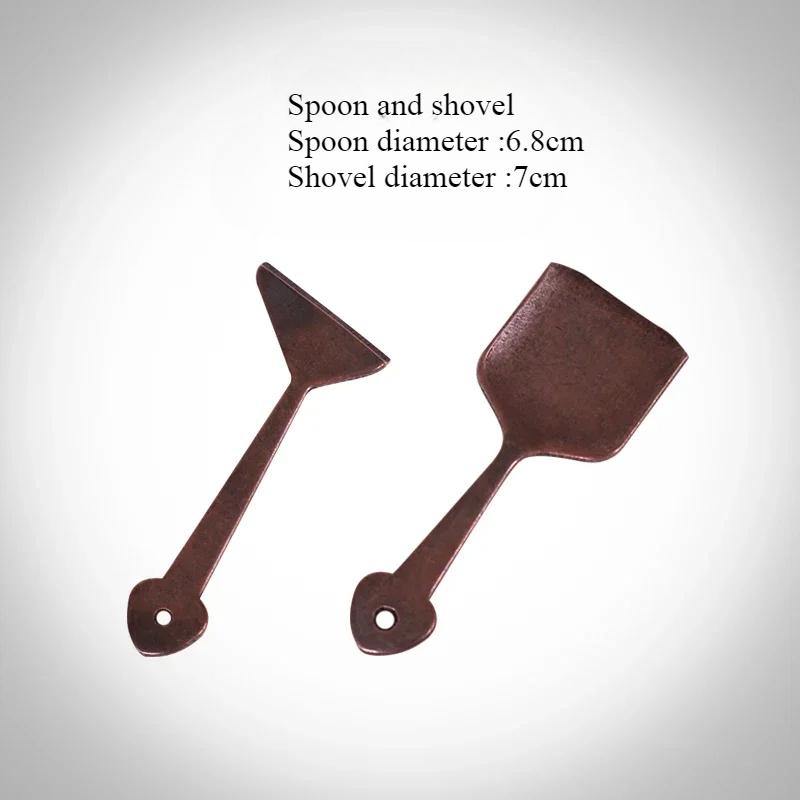 

Purple Copper Color Pure Brass Ladle for Shovelling Ash Pressing Incense Supplies/Adding Incense Powder and Removing Ash Tool Incense lore