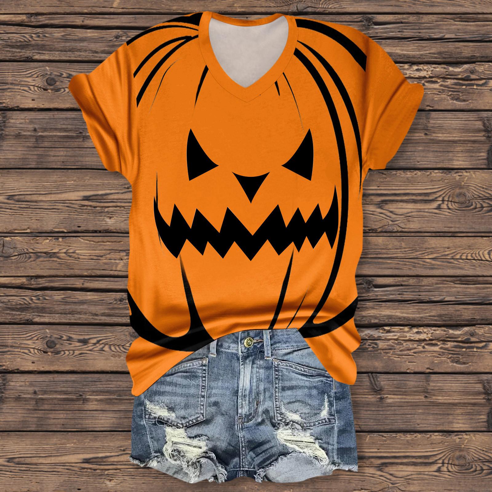 

Женская мода повседневная рубашка с рукавом три четверти и принтом букв на Хэллоуин L верблюд