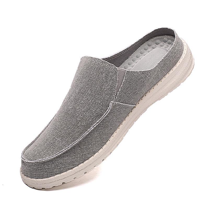 Leichte Slipper aus Canvas für Herren – atmungsaktiv, große Größe, lässiger Sommerkomfort