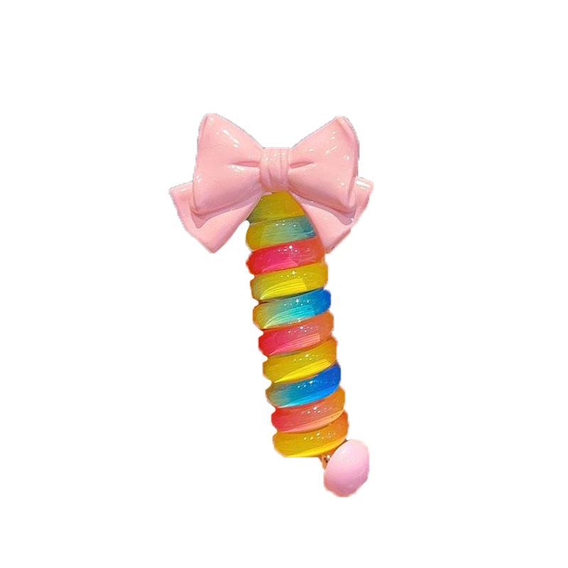 Elastici per Capelli a Spirale per Bambini, Elastici Magici Colorati Cambia Colore in Plastica Gomma per Code di Bambina