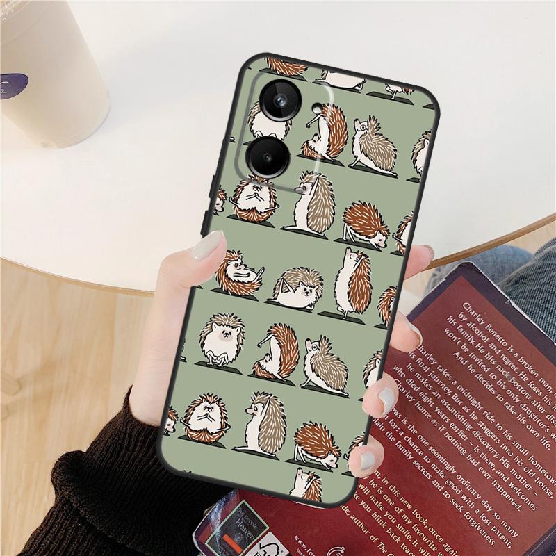Tier Igel Hülle Für Realme C61 C67 C53 C55 C75 C51 C21Y C25S GT 6 6T 5 GT7 Pro 10 11 12 13 14 Pro Plus