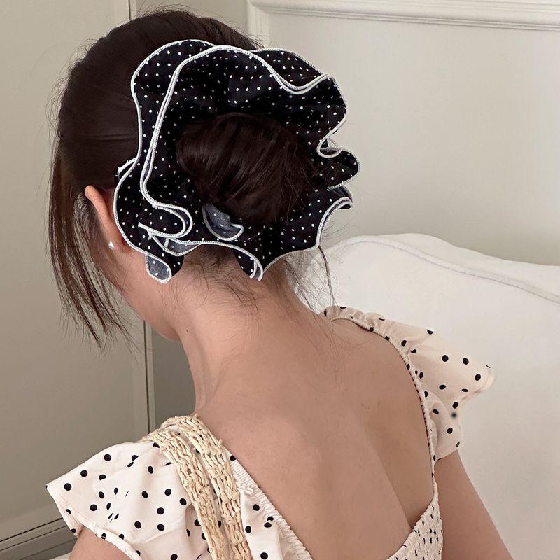 1pc Han Xibo Point Multi Layer Large Intestine Hair Ring Women's New High End Sensation Tie Ma Tail Maruko Hair Rope
