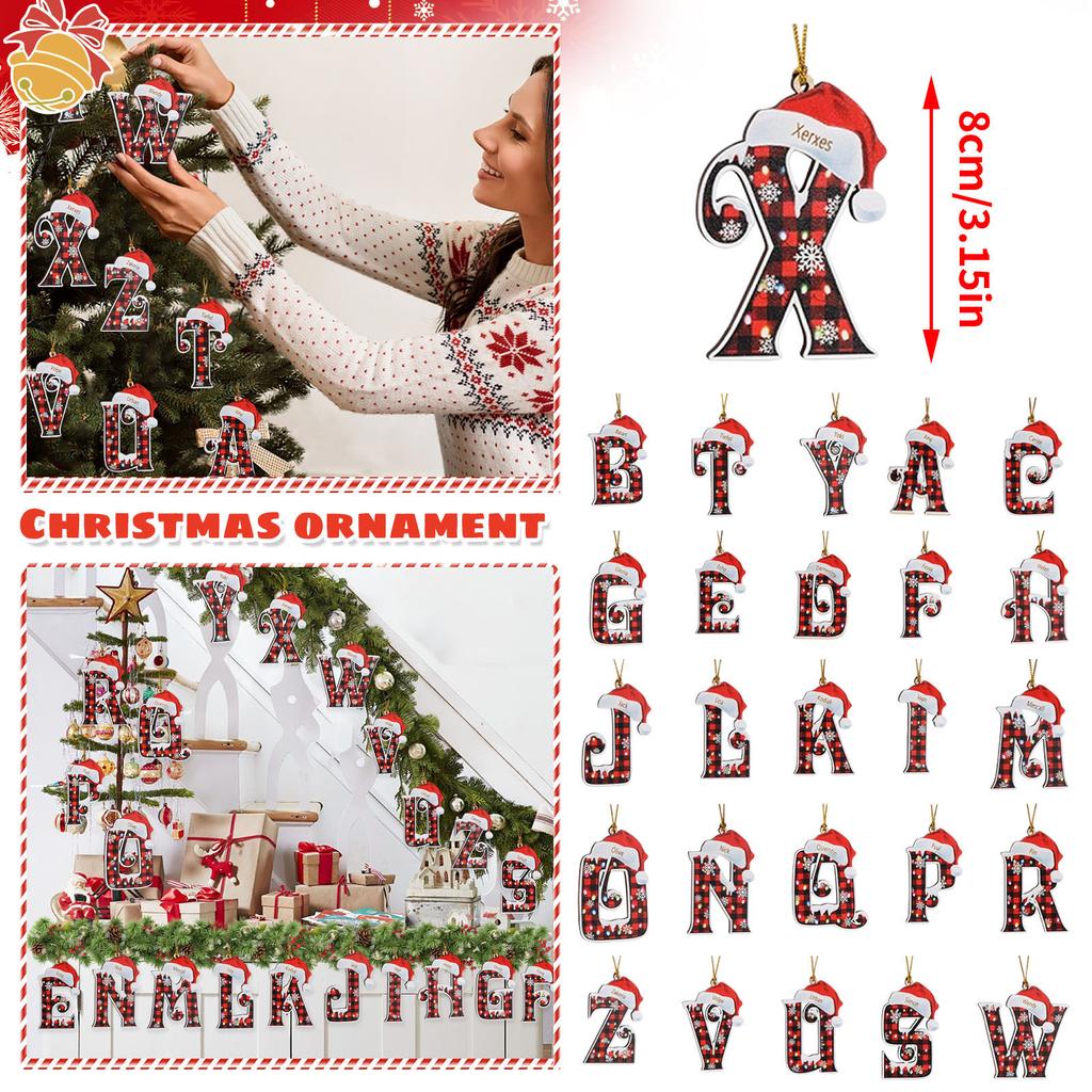 2D Vánoční Dekorační Přívěsek Vánoční Stromek Štítek Tématická Párty Řemesla Ozdoba