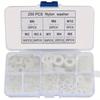 250/500PCS Plastic Sealing Ring White Black Flat Gasket Set New Flat Washer Kit  for Screw Bolt