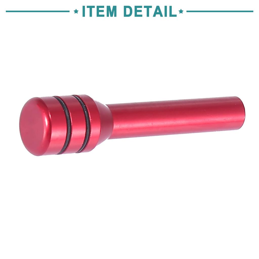 ACROPIX Interior Car Door Lock Knob Pull Pin Aluminum Alloy Red 4pcs