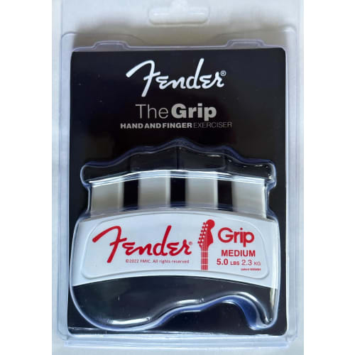 Fender GRIP Hand & Finger Exerciser (Medium - 5 Lbs / 2.3 Kg) ? The Ultimate Ergonomic Finger Strengthener for Improving Playing On All Stringed Instr
