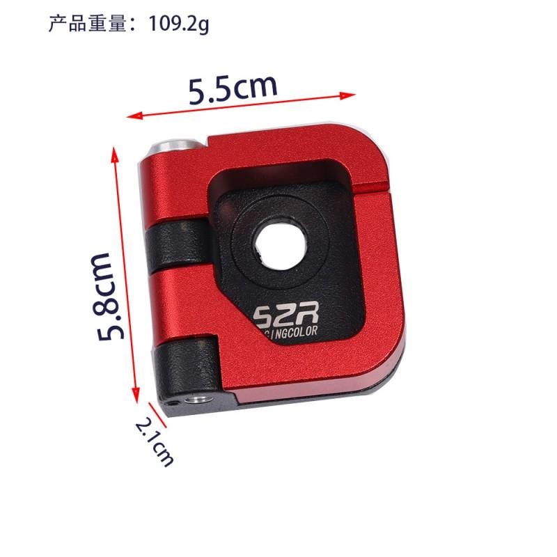 Aluminum CNC Helmet Hook Yamaha QBIX125 Motorcycle Detachable Split Mount Bracket In Red Blue Black Orange