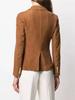 Handmade Stylish Formal Casual Brown Women Real Soft Suede Leather Blazer New