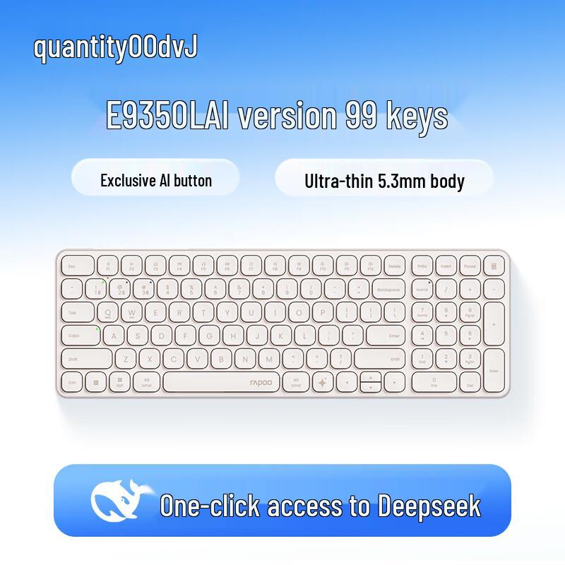 Rapoo E-Series Ultra-Thin Multi-Mode Wireless Keyboard