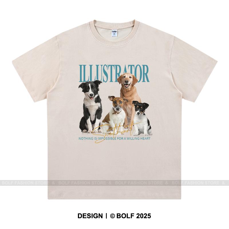 

Vintage Dog Club Logo Printed Unisex Men Women T-Shirt Tees Tops 100% Cotton Oversized Retro Graphic Casual Wear 4XL