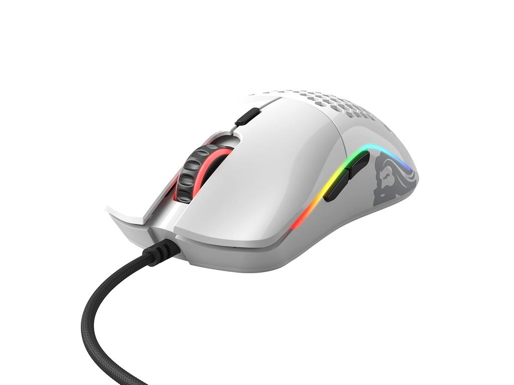Glorious Model O Wired Gaming Mouse, Lightweight RGB with 6 Programmable Buttons, USB Mouse, White, Official Japanese Product (58g)