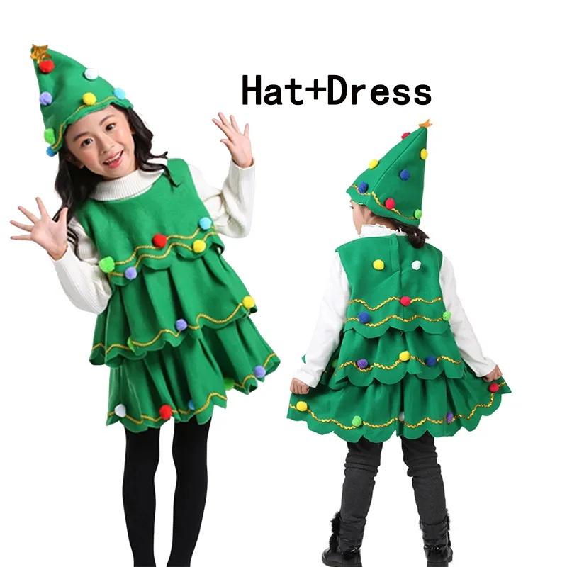 Christmas Tree Costume For Kids And Adults Authentic Striped Outfit For Cosplay