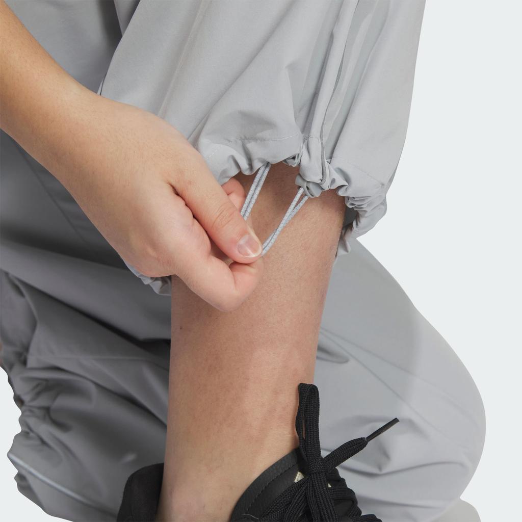 Adidas Piping Woven Tracksuit Bottoms Loose Fit Comfortable Vintage Sports Long Pants Casual Pants Women Bottoms Light-Gray JJ1098