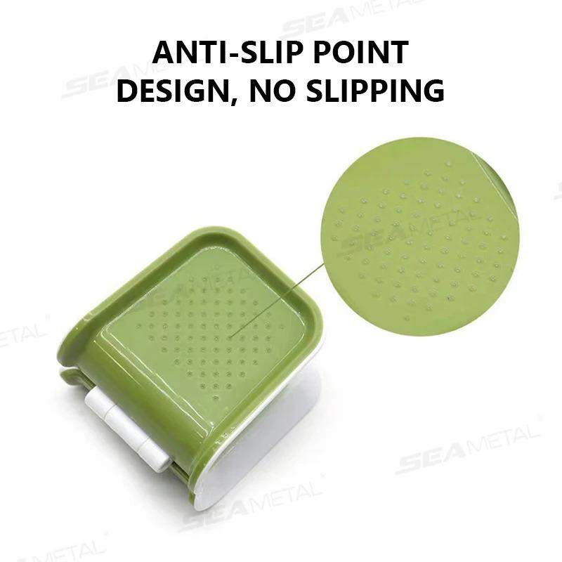 Car Interior Seat Belt Cleaning Special Tool Double-sided U Type Folding Tray Sponge Diamond Brush Seat Belt Handguard