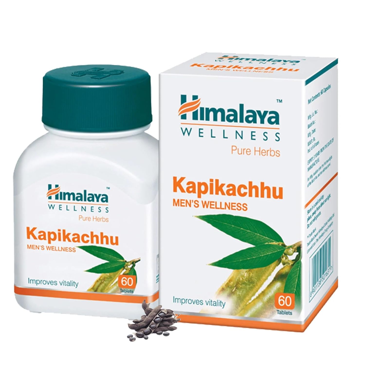 

Himalaya Herbals Kapikachhu Tablets 60 Count Natural Wellness Supplement for Vitality, Stress Relief, Energy Balance and Daily Health Support
