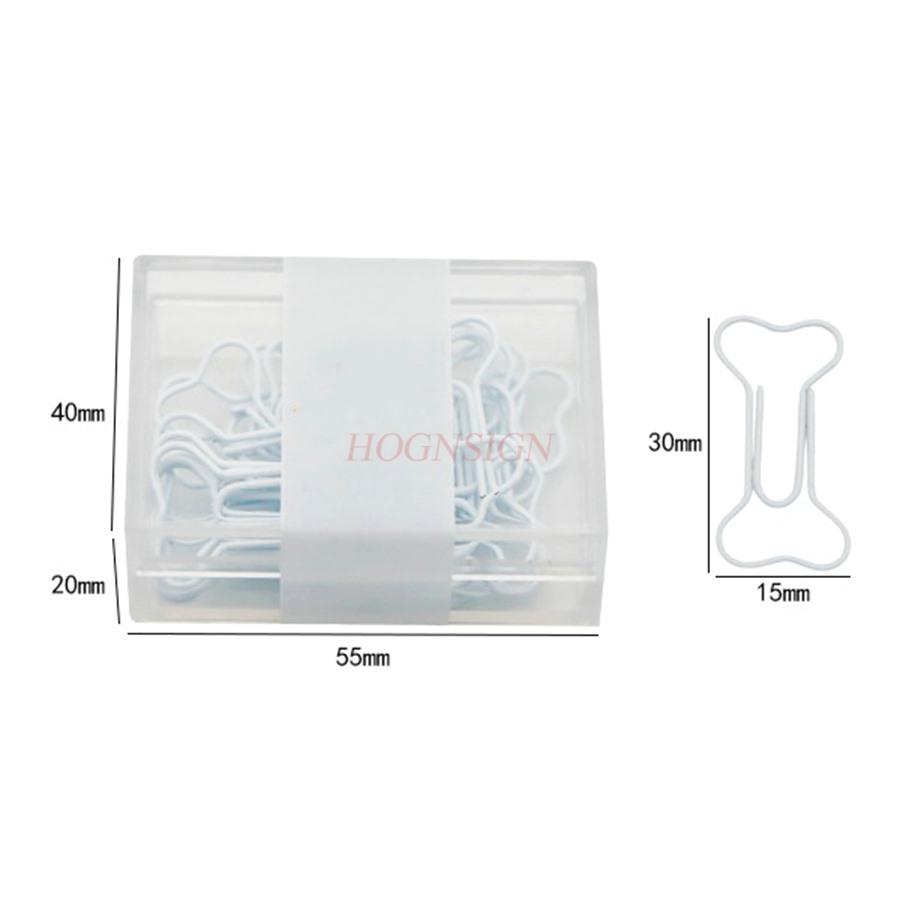 20pcs  Office Storage, Gift, Metal, Bone Paper Clip, Cute Paper Clip, Creative Clip, Invisible Export