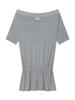 Eogeulliswedou Drape Band Off-Shoulder (Gray)