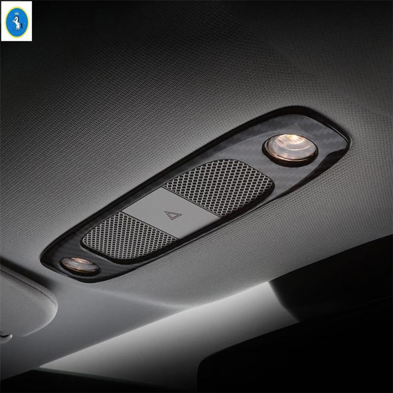 Lift Button Steering Wheel Read Lamps Air AC Panel Cover Trim For Tesla Model Y Carbon Fiber Interior Refit Accessorie