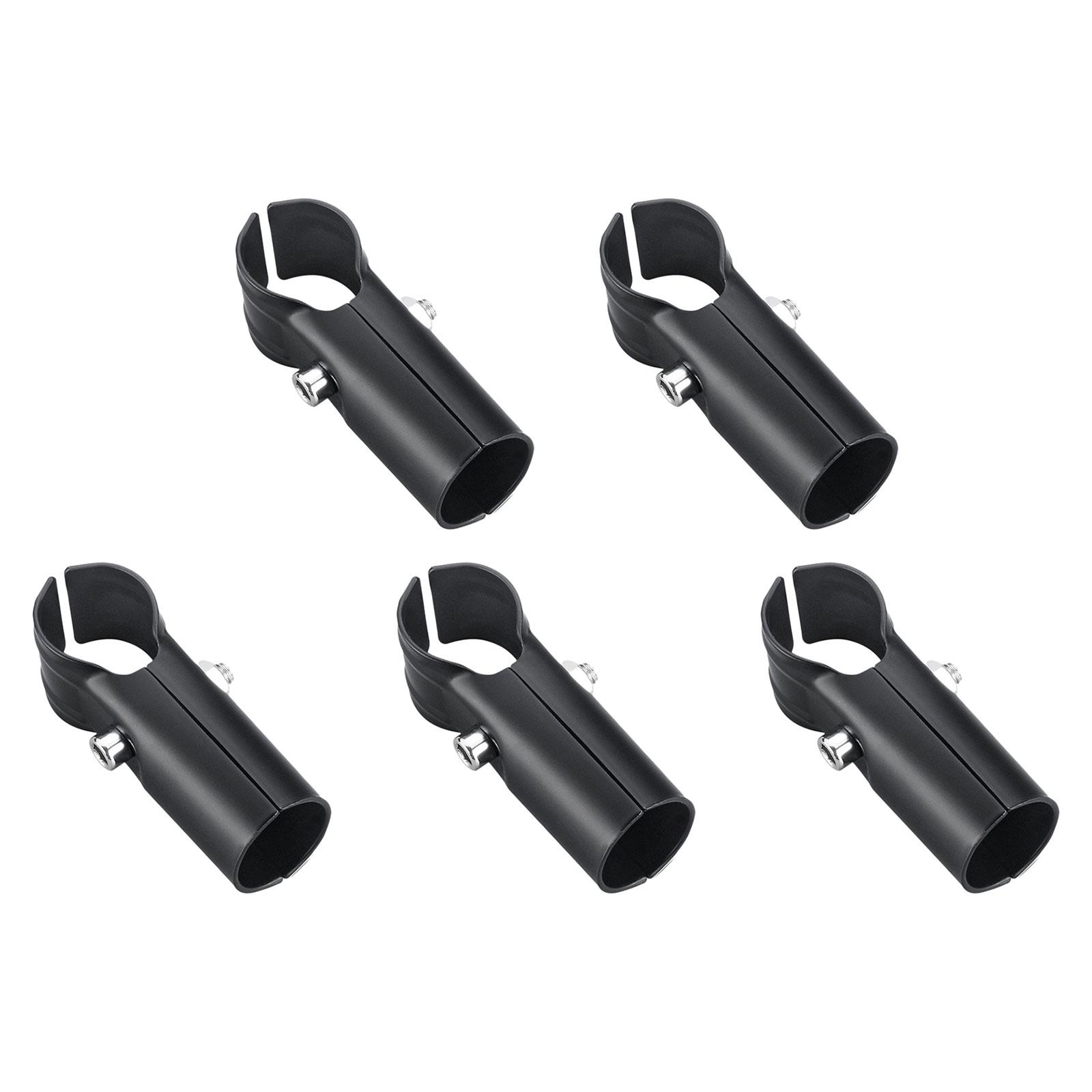 

5 Pieces Stainless Steel Pipes Fitting Connectors for Cabinets and Greenhouses Round Tube Connector Drying Rack Fittings 6