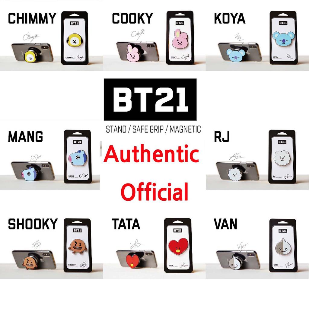 BTS BT21 Offizieller Smart Tok Handy Fingerständer Halter K-Pop Authentische Ware