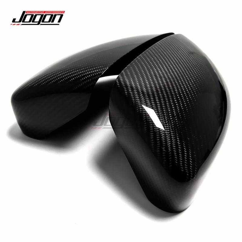100% Real Carbon Fiber Side Rearview Mirror Caps For Maserati Levante 2016- Car Outlet Side Rear Mirror View Cover Trim