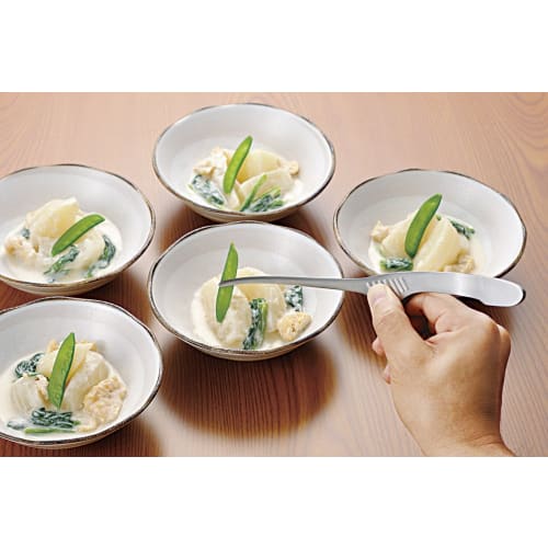 Yoshikawa Yakiniku Tongs, Silver, Length 24.2 x Width 4.2 x Height 3.5cm, Product Number: 3072010