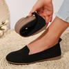 Large Size Single Shoes Autumn New Fly-woven Mesh Surface Shallow Mouth One Pedal Lazy Flat Bottom Casual Women's Shoes Tide