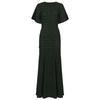 In-stock high-quality summer new socialite slim fit rhinestone short-sleeve V-neck shiny silk dress 2675