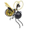 Solar-Powered Hanging Bee Garden Light Decorative Outdoor Figurine Light Metal Garden Statue Light for Patio Balcony Yard