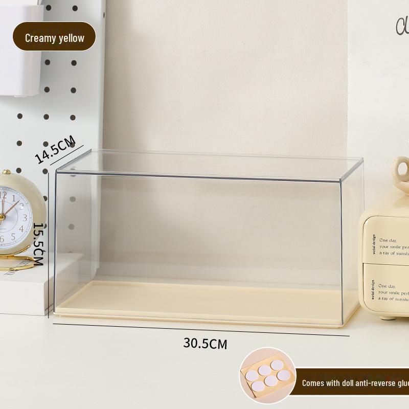 Cutie de Afișare Acrilică Transparentă pentru Depozitarea LEGO și a Modelelor, Finisaj Mat cu Bule Antistropi